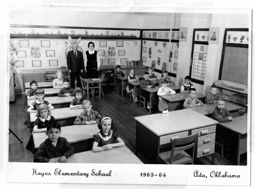 First Grade In 1963 At Hayes Elementary School In Ada, Oklahoma