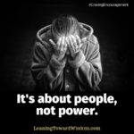 It's About People, Not Power