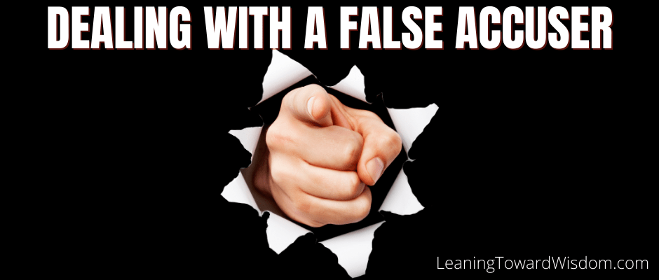 Dealing With A False Accuser