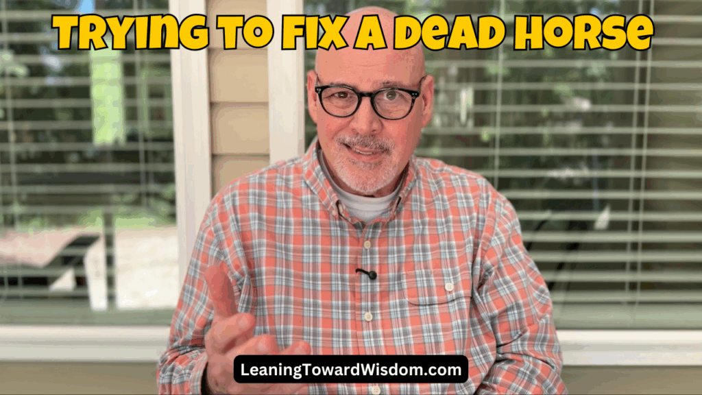 Trying To Fix A Dead Horse